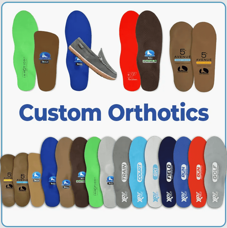 Professional fitting custom foot orthotics for plantar fasciitis treatment at Ryan Chiropractic Wellness