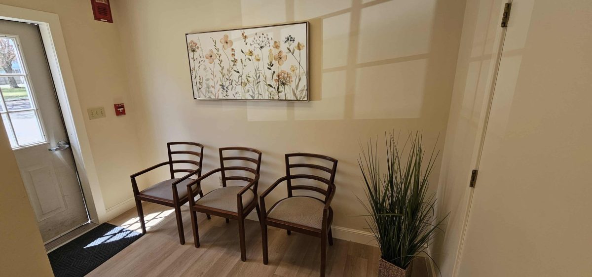 Main waiting room at Ryan Chiropractic Wellness Taunton MA